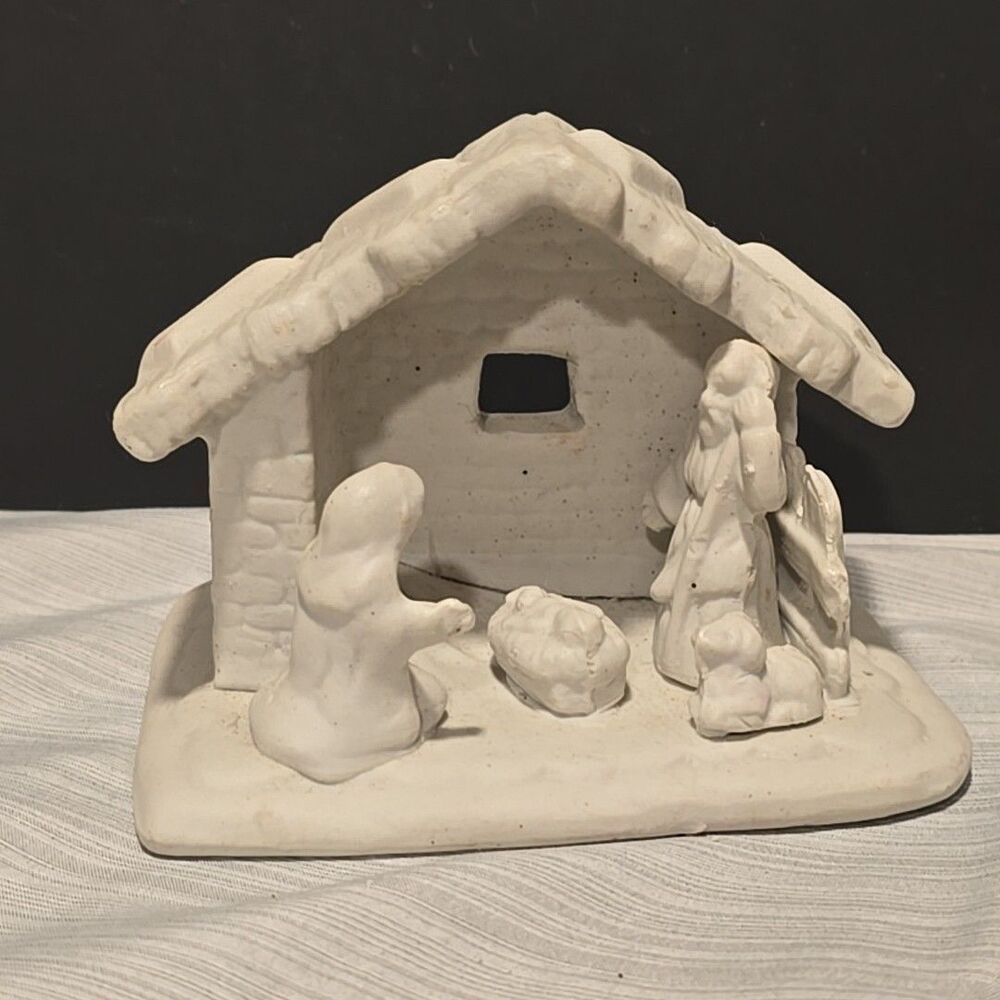 World Bazaars Inc Nativity Scene Holy Family Manger 4” Christmas Figurine
